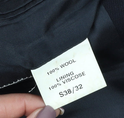 Mens UK Size 38 Berwin & Berwin Regular Blue Suit Jacket