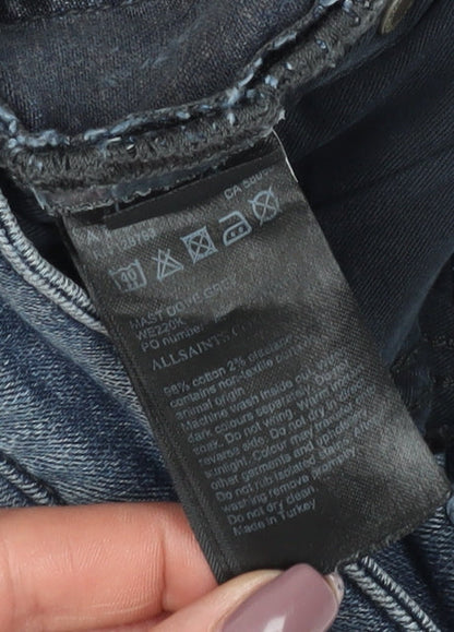AllSaints Women's Blue Skinny Jeans W24