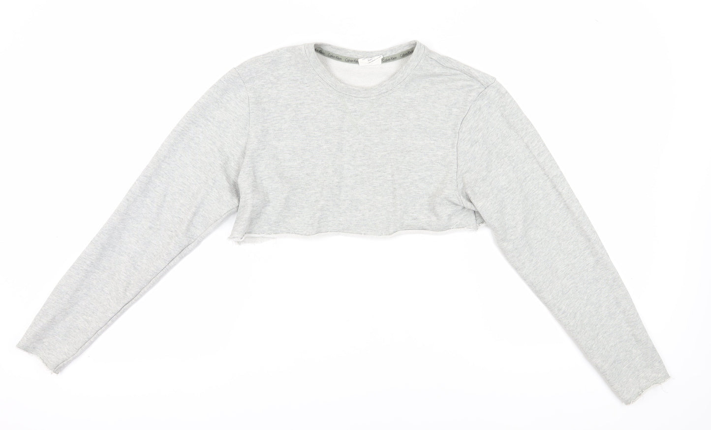 Womens UK Size S Calvin Klein Grey Pullover Sweatshirt