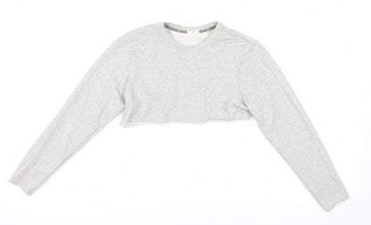 Womens UK Size S Calvin Klein Grey Pullover Sweatshirt