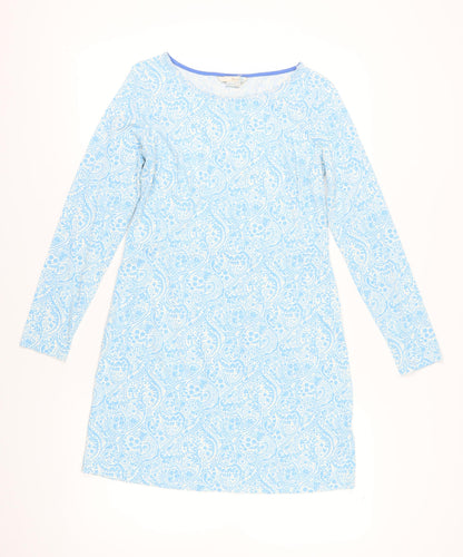 Boden Womens Blue Paisley Knee Length Shift Dress