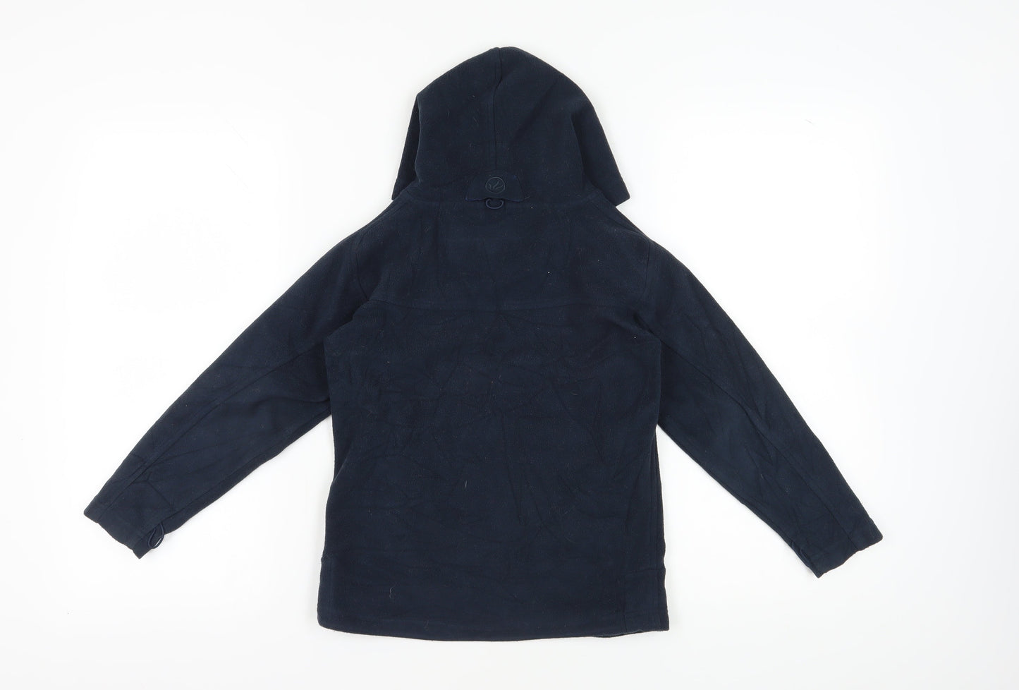 Peter Storm Girls Blue Fleece Jacket, Hooded, Size 7-8 Years