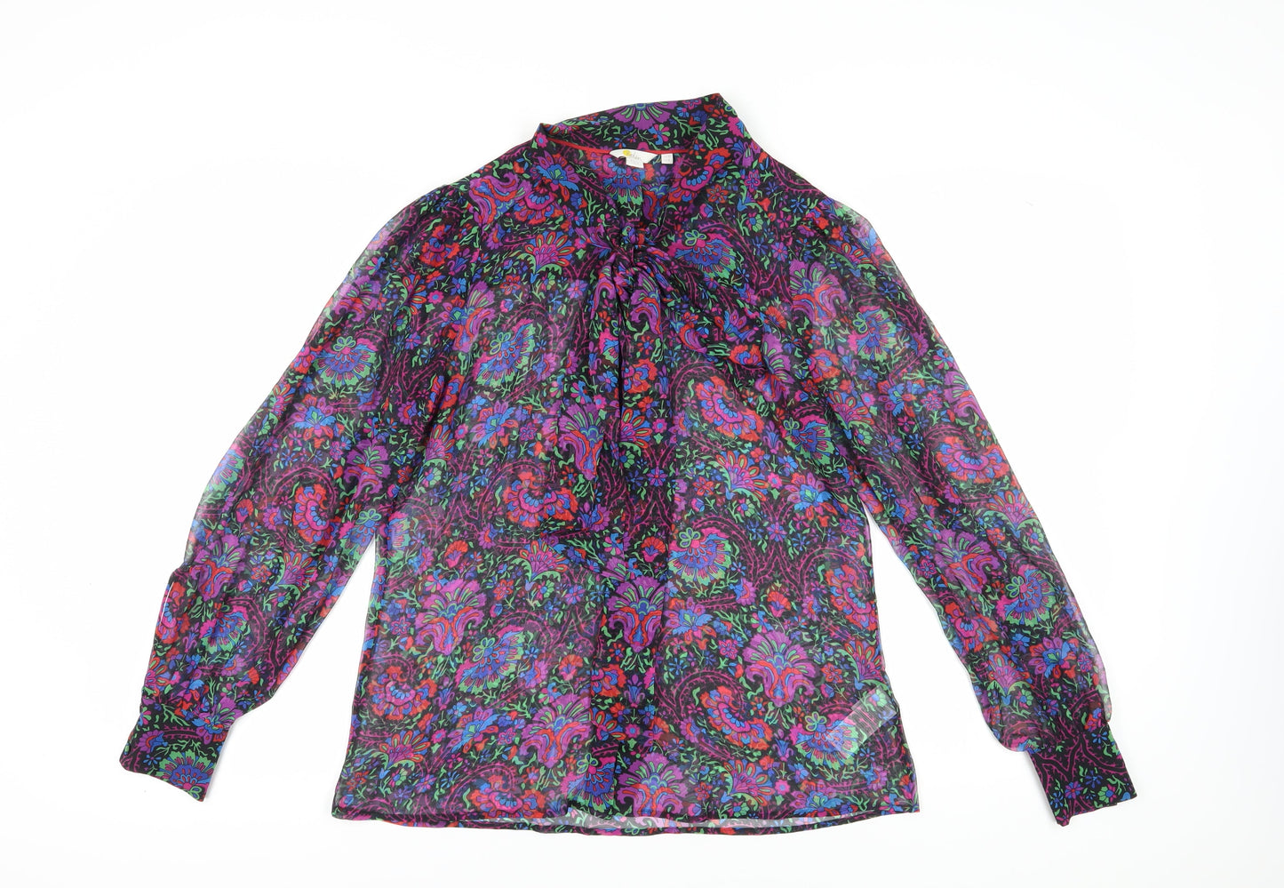 Boden Women's Multicoloured Floral Tunic Blouse Size 12