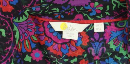 Boden Women's Multicoloured Floral Tunic Blouse Size 12