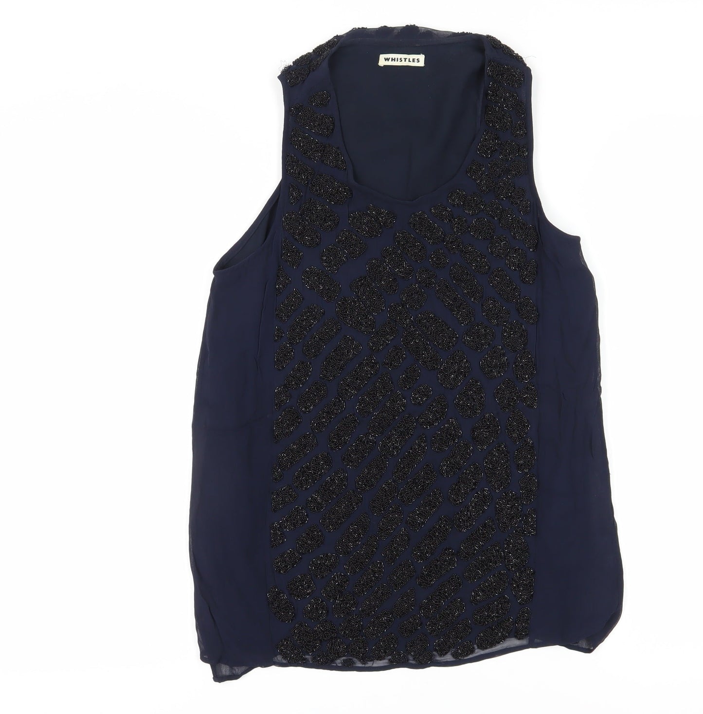 Womens UK Size 8 Whistles Blue Basic Tank