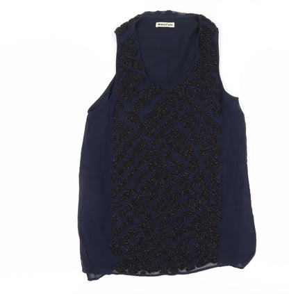 Womens UK Size 8 Whistles Blue Basic Tank