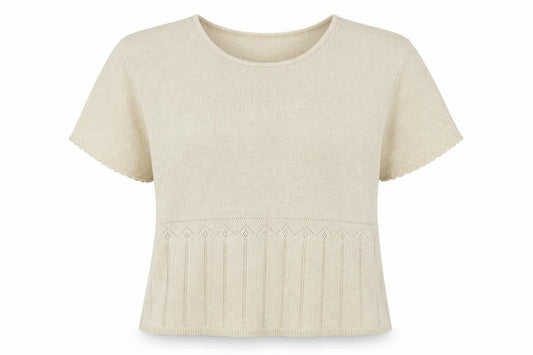 Womens UK Size 12 Eastex Beige Pullover Jumper