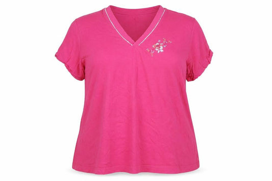 Womens UK Size 2XL Damart Pink  T-Shirt
