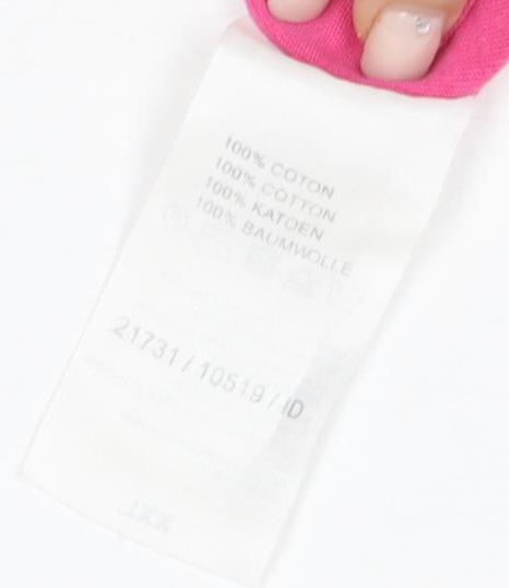 Damart Women's Pink 2XL V-Neck T-Shirt