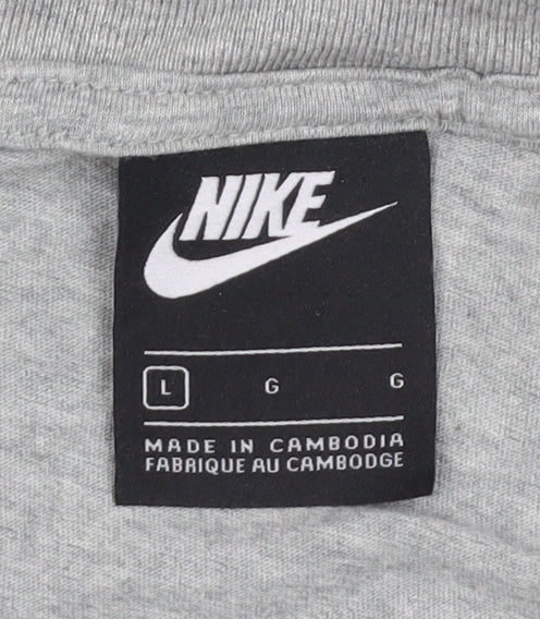 Nike Men's Grey Short Sleeve Crew Neck T-Shirt L