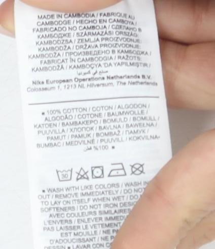 Nike Men's Grey Short Sleeve Crew Neck T-Shirt L