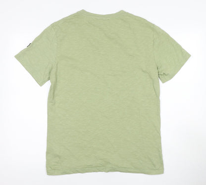 Henri-Lloyd Men's Green Crew Neck T-Shirt, Size S