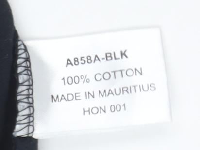 Cotton Traders Men's Black Long Sleeve Polo L