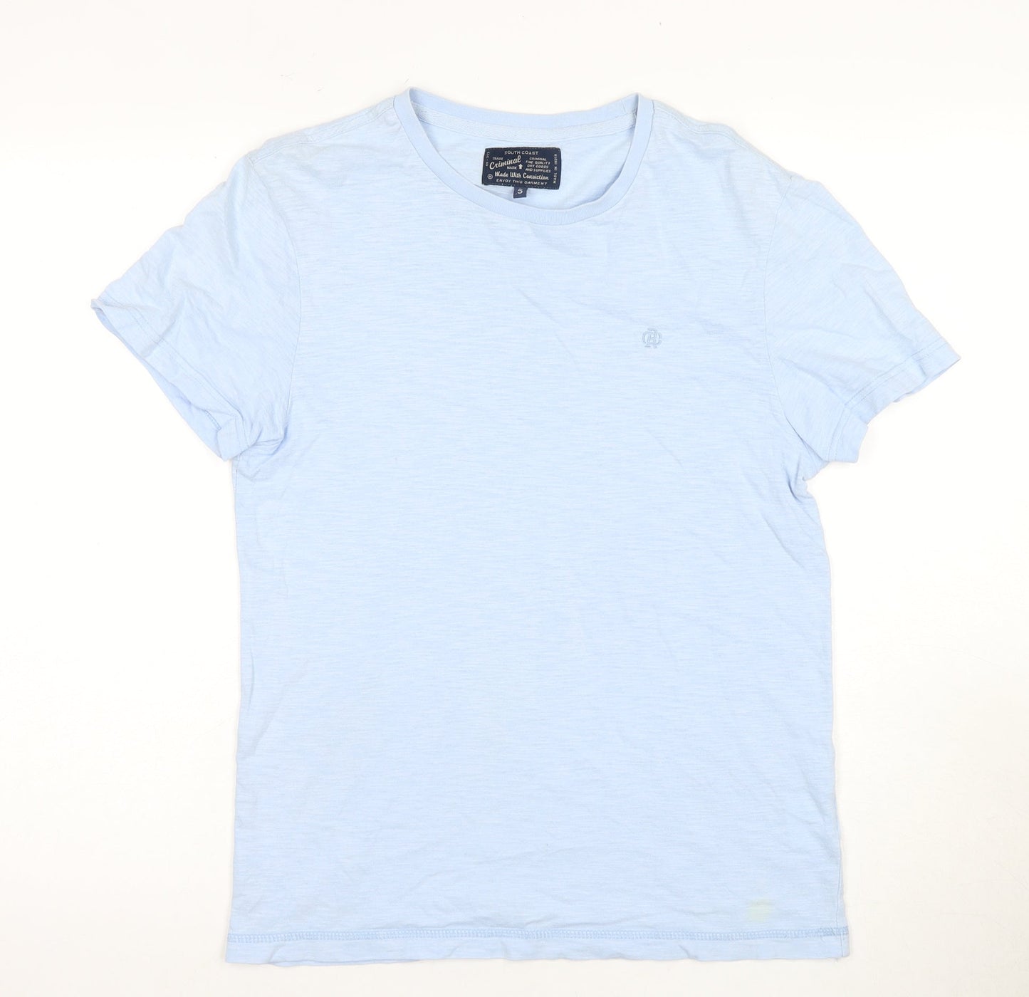 Mens UK Size S Criminal Blue  T-Shirt