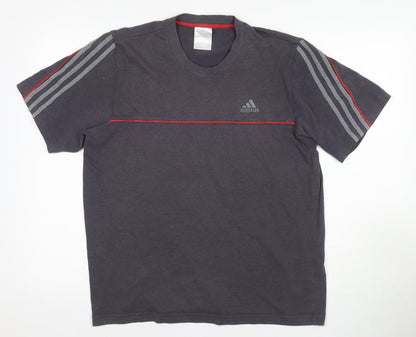 Adidas Men's Grey Sports T-Shirt L Regular Fit
