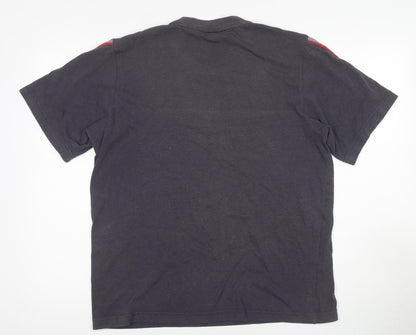 Adidas Men's Grey Sports T-Shirt L Regular Fit