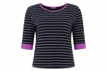 Womens UK Size L Isle Black Jersey T-Shirt