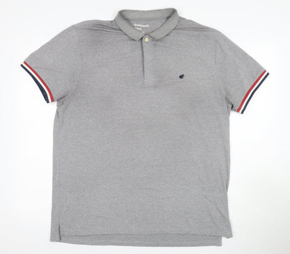 Giordano Men’s Grey 2XL Short Sleeve Polo Shirt