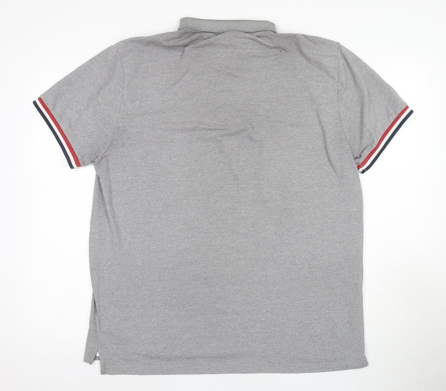 Giordano Men’s Grey 2XL Short Sleeve Polo Shirt