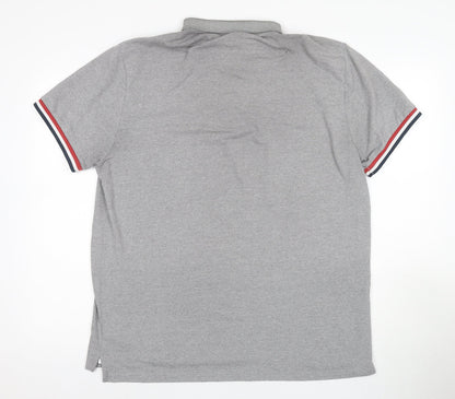 Giordano Men’s Grey 2XL Short Sleeve Polo Shirt