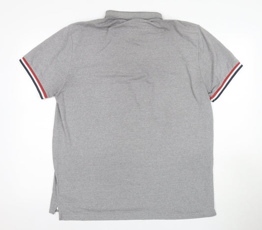 Giordano Men’s Grey 2XL Short Sleeve Polo Shirt