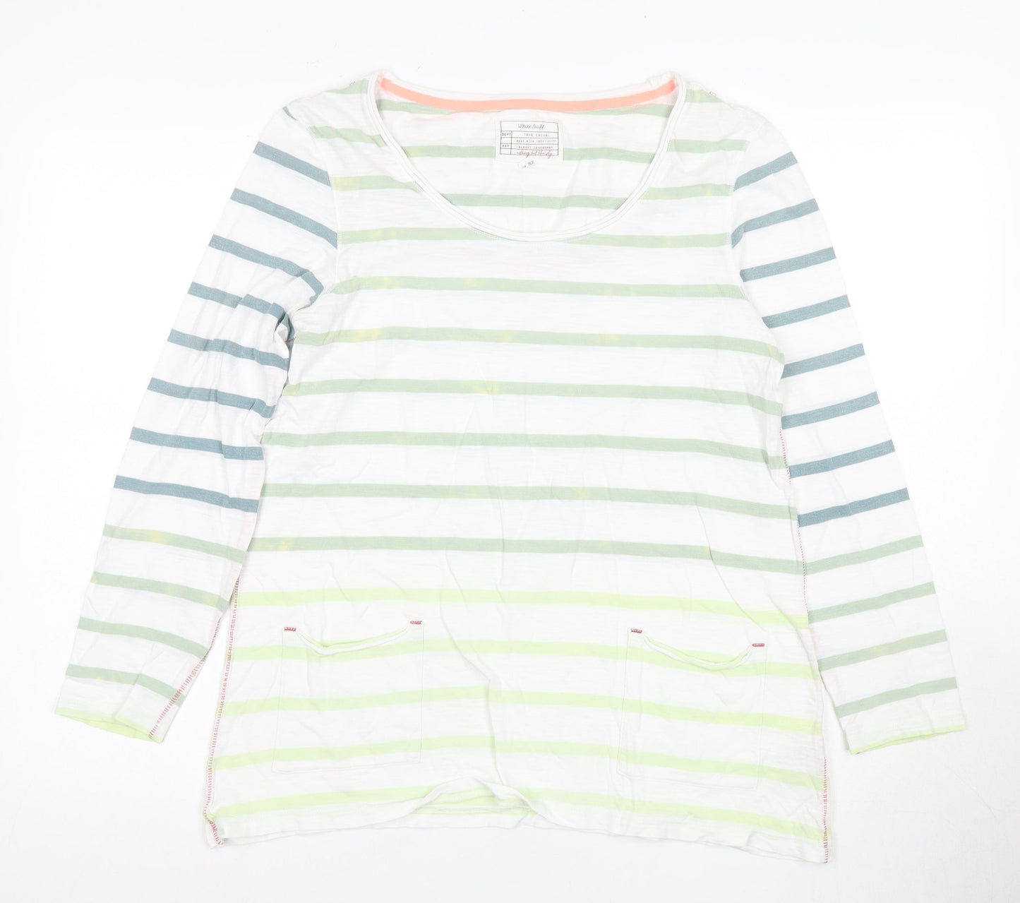 Womens UK Size 12 White Stuff Multicoloured Basic T-Shirt