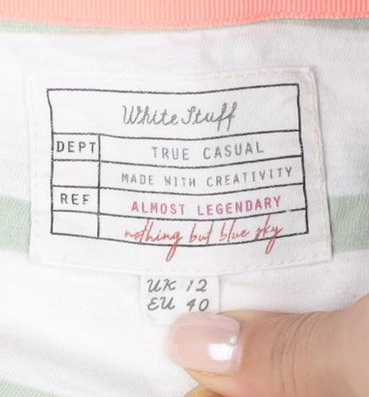 Womens UK Size 12 White Stuff Multicoloured Basic T-Shirt