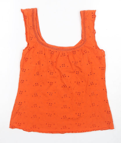 Womens UK Size 12 Marks and Spencer Orange  Tank