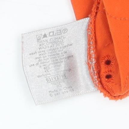 Womens UK Size 12 Marks and Spencer Orange  Tank