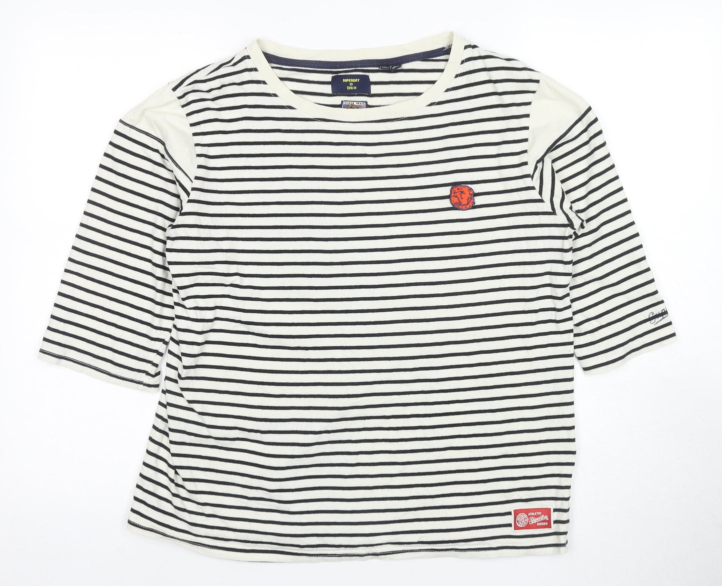 Womens UK Size 12 Superdry White Basic T-Shirt