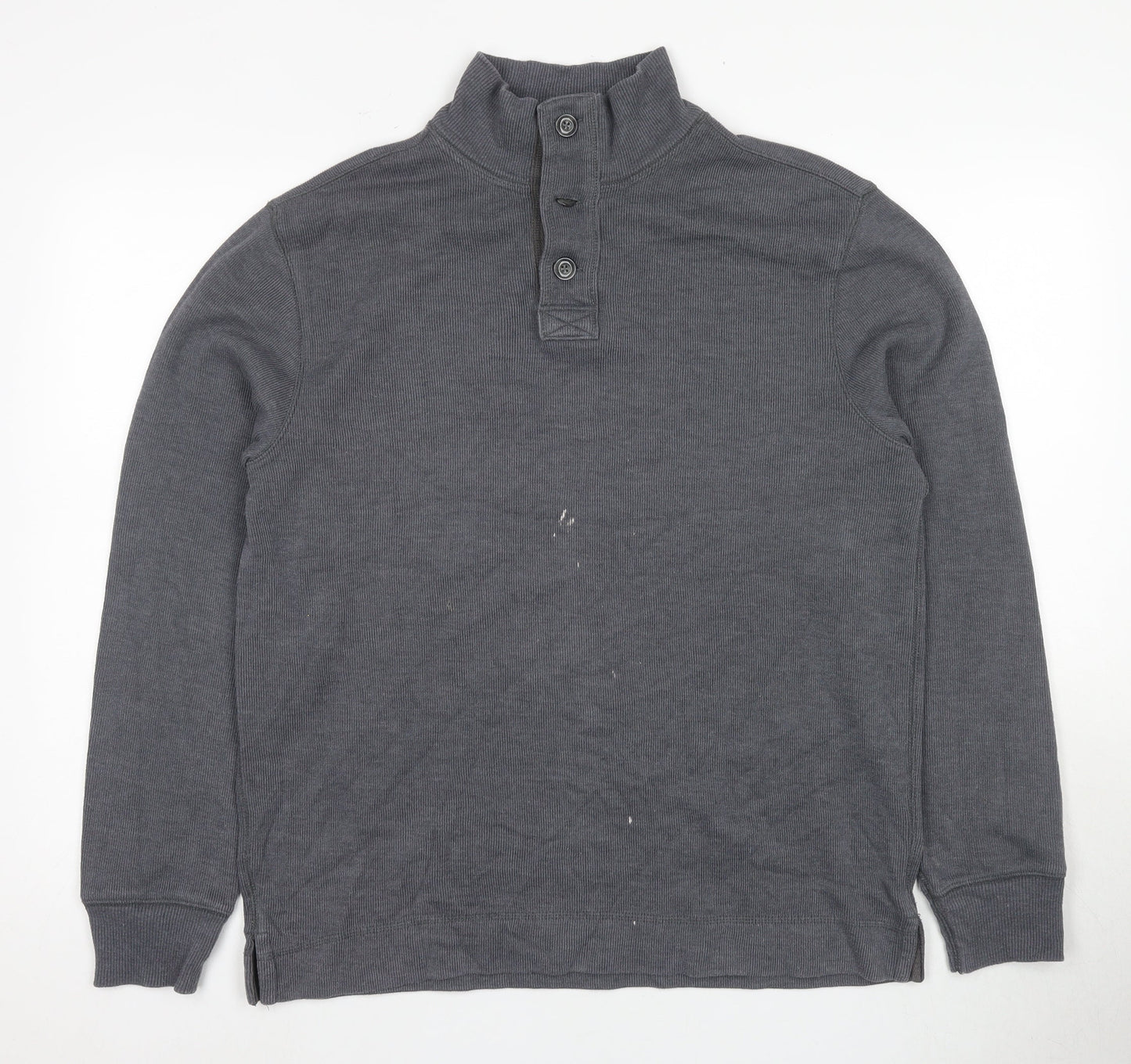 Mens UK Size L Gap Grey Henley Sweatshirt