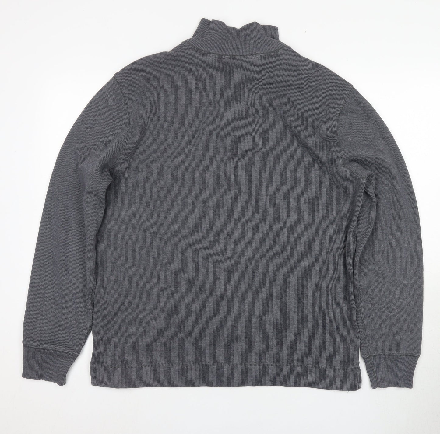 Mens UK Size L Gap Grey Henley Sweatshirt