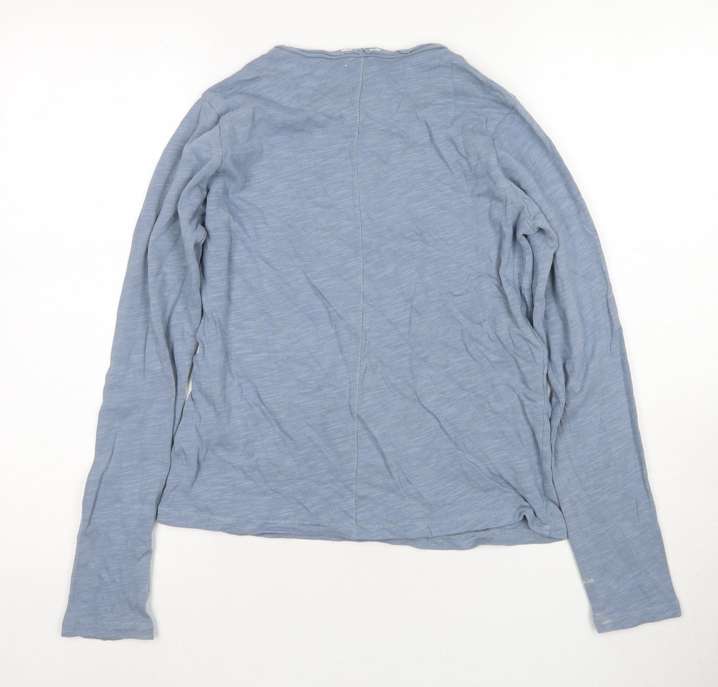 hush Women's Blue XS Long Sleeve Crew Neck Top