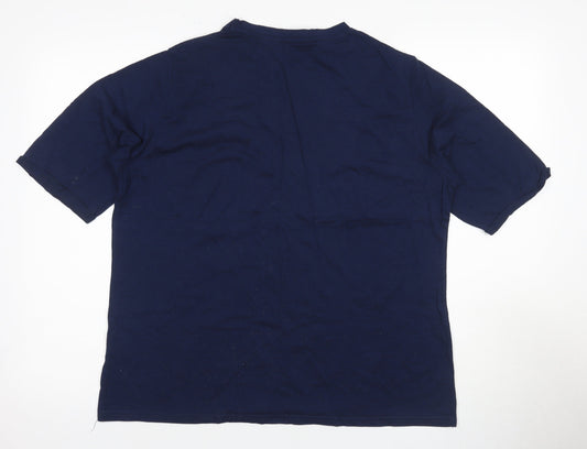 Womens UK Size L Honor Millburn Blue Basic T-Shirt