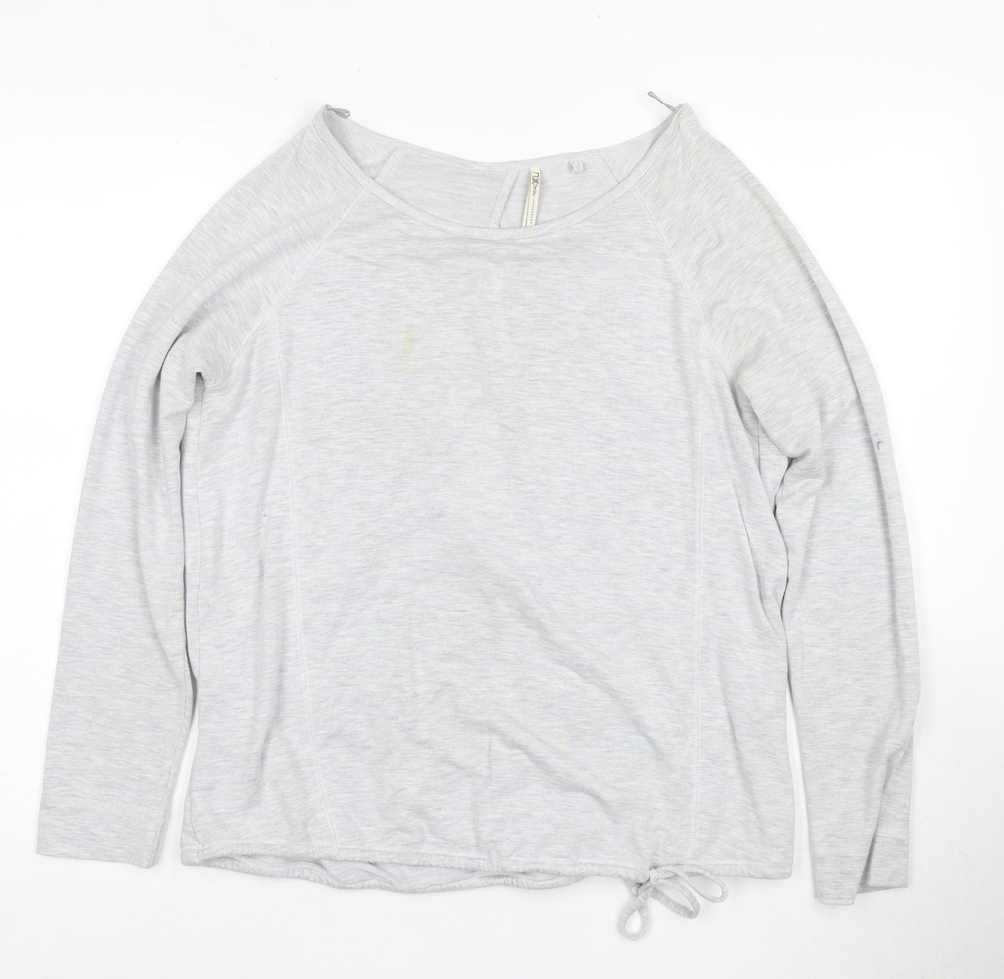 Womens UK Size 12 NEXT Grey Wrap T-Shirt