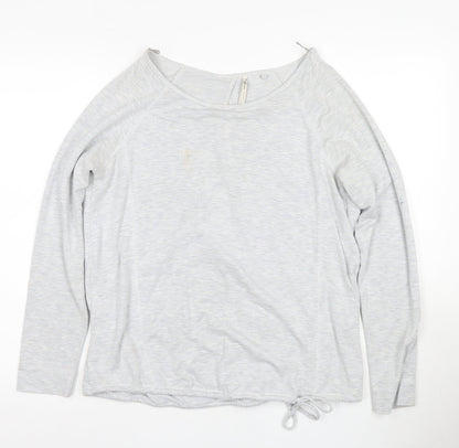 Womens UK Size 12 NEXT Grey Wrap T-Shirt