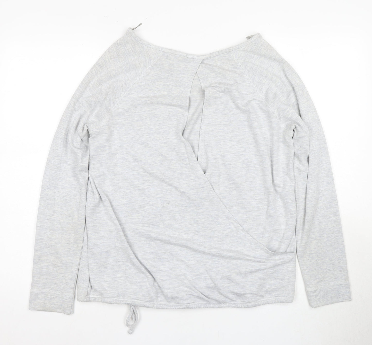 Womens UK Size 12 NEXT Grey Wrap T-Shirt