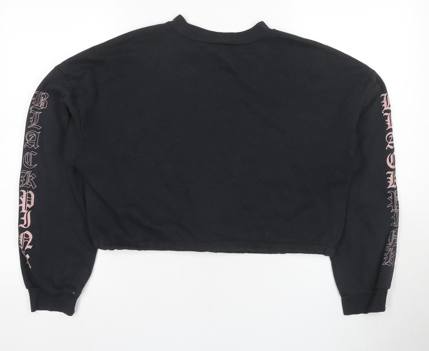 Womens UK Size S H&M Divided Black Pullover Hoodie