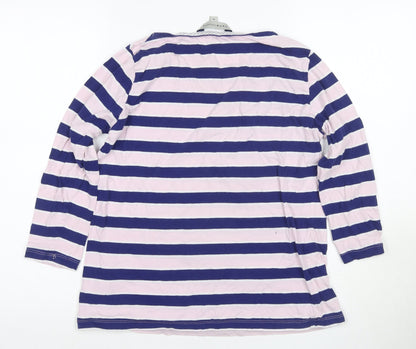 Womens UK Size 14 Crew Clothing Co. Multicoloured Basic T-Shirt