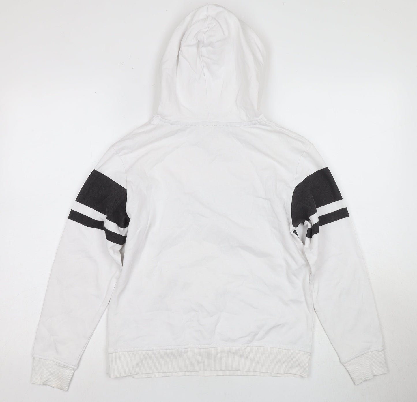 H&M Boys White Pullover Hoodie, Size 18 Plus, Casual Style