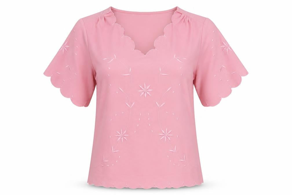 Womens UK Size 10 Cotton Traders Pink  Blouse