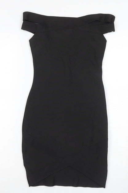 Missguided Women's Black Bodycon Dress Size 6