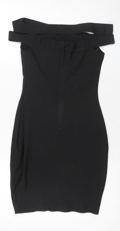 Missguided Women's Black Bodycon Dress Size 6