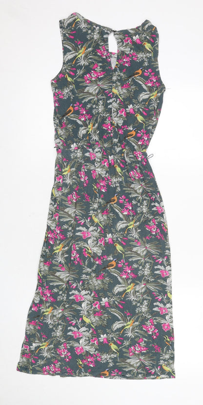 Oasis Women's Floral Dress XS Multicoloured