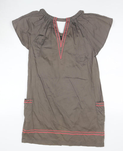 French Connection Women's Brown Size 10 Shift Dress