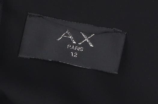 AX Women's Black Floral Slip Dress UK Size 12