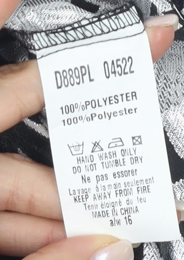 AX Women's Black Floral Slip Dress UK Size 12