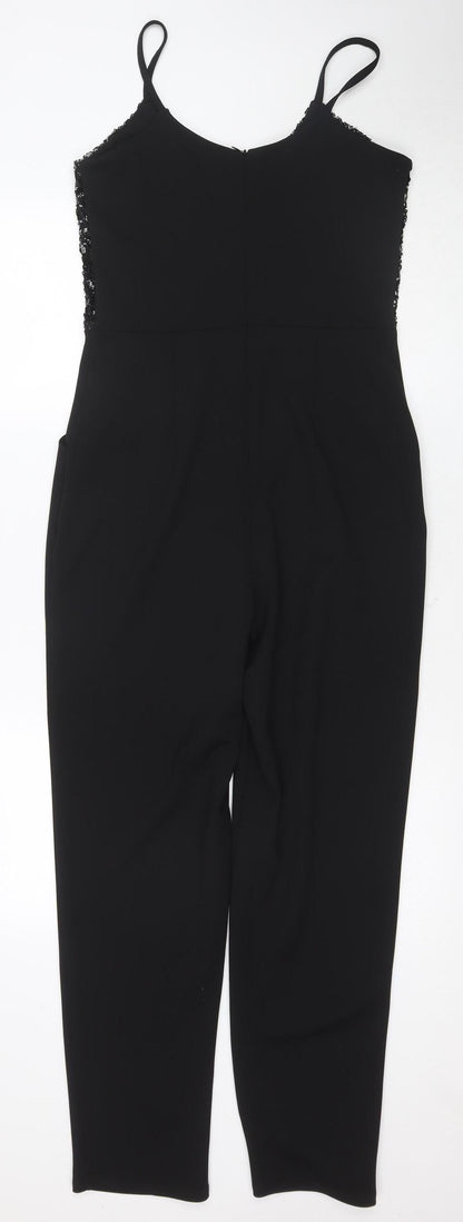 Scarlett B Women's Black Sequin Party Jumpsuit, Size 10