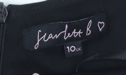 Scarlett B Women's Black Sequin Party Jumpsuit, Size 10