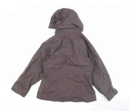Quechua Girls Brown Parka Jacket Size 9-10 Years